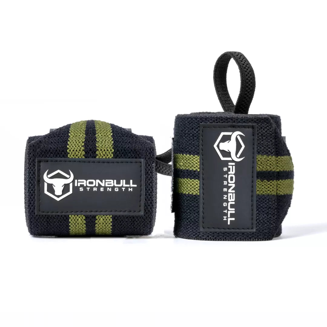 Classic Wrist Wraps - Black/Milspec Green - Fitness Dépôt +